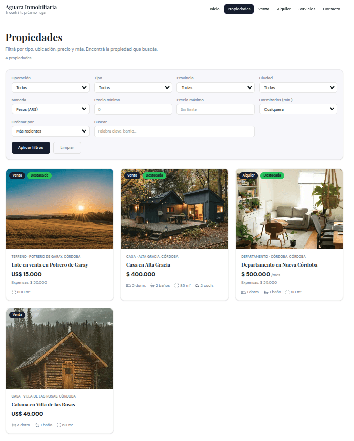 Plantilla Inmobiliaria