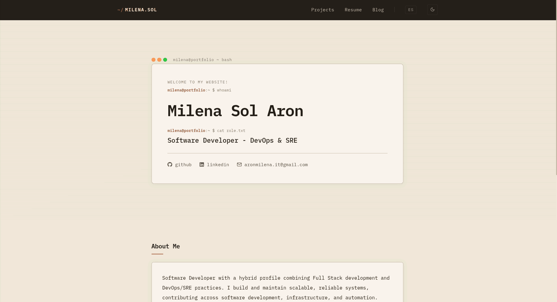 Sitio web de desarrolladora de software — screenshot 1