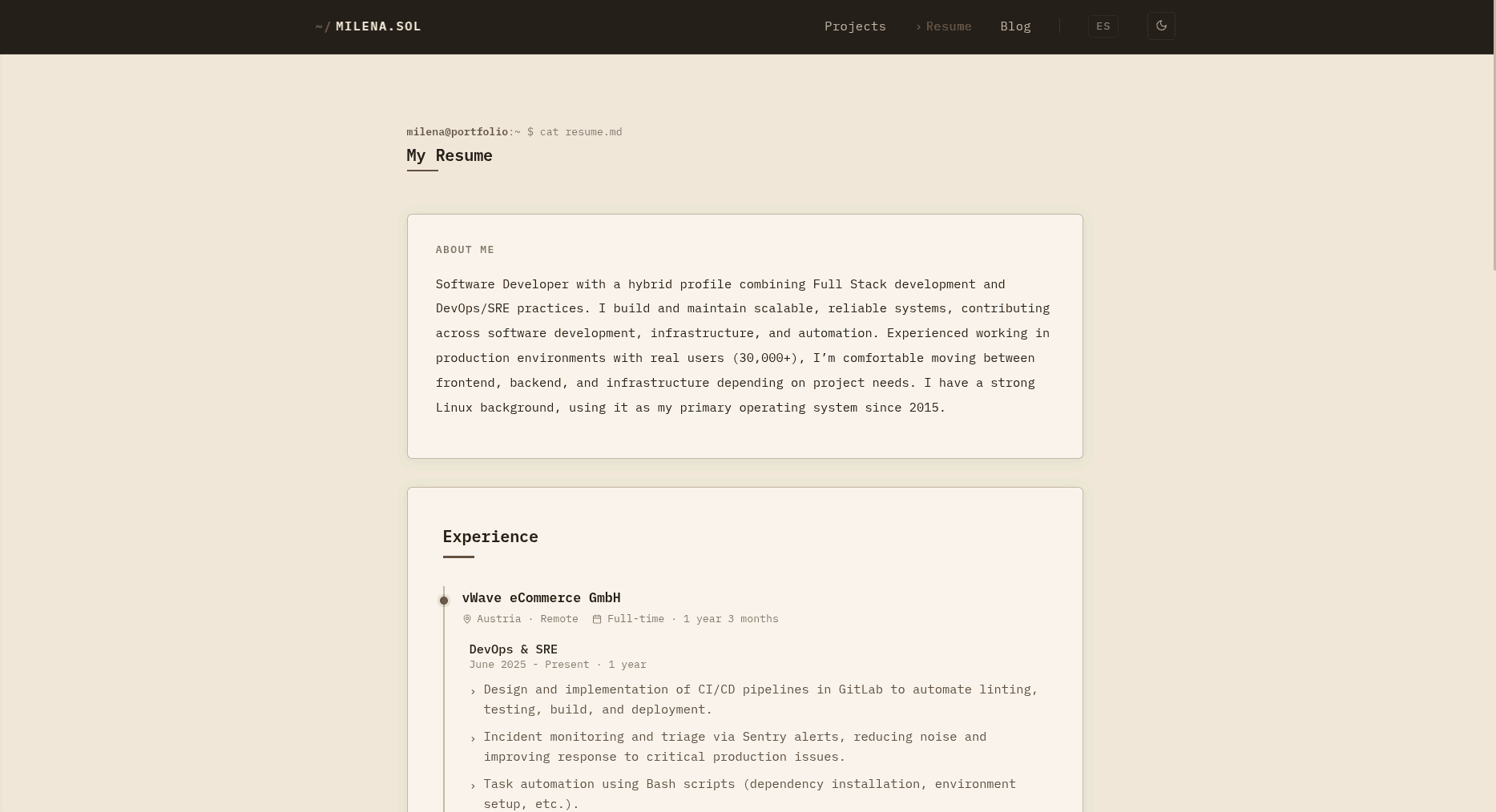 Sitio web de desarrolladora de software — screenshot 2